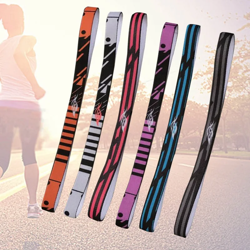 Sports Elastic Headband Yoga Anti-slip Silicone Rubber Hair Bands Hairband Outdoor Sports