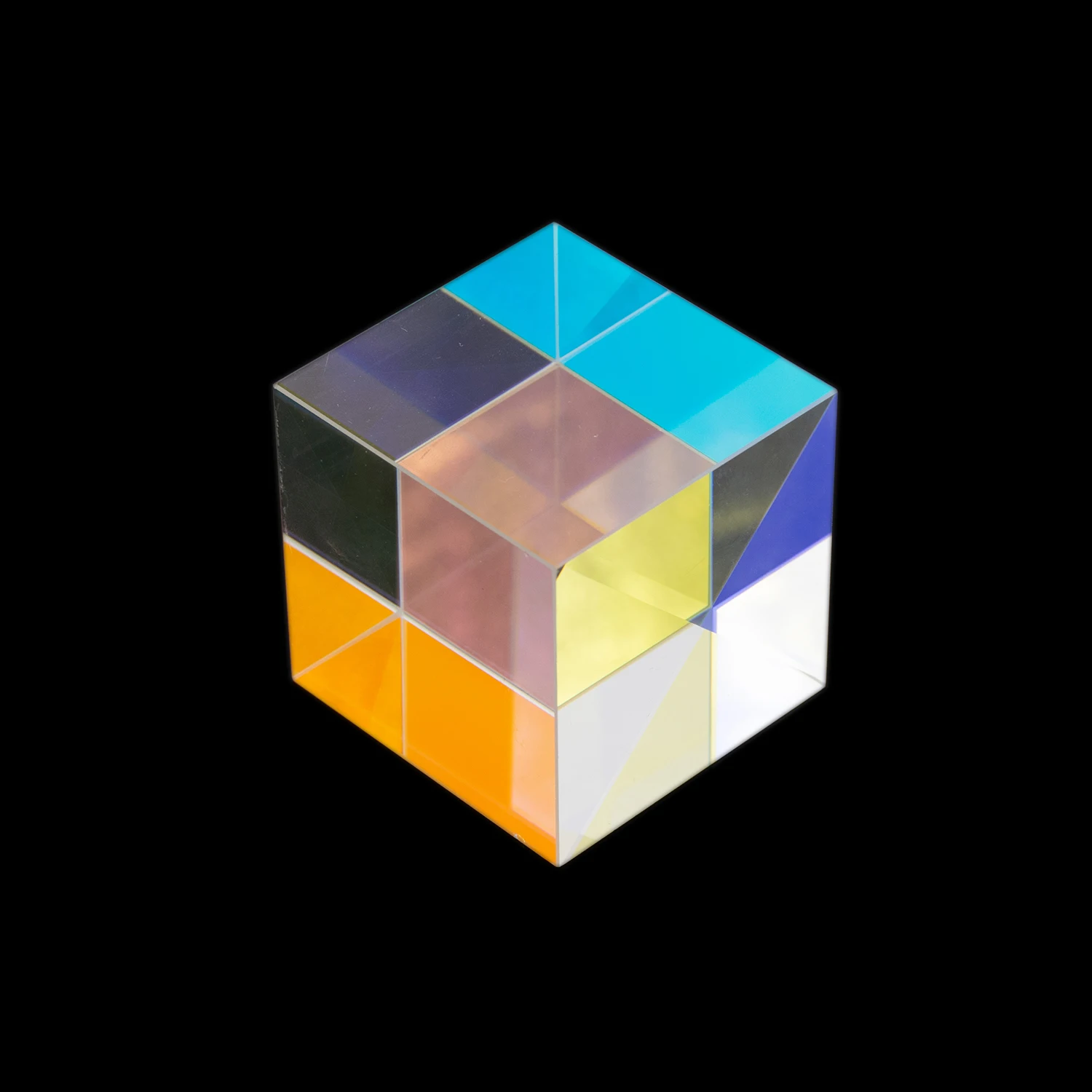Prisma's & Caleidoscopen Cube Optische Prisma Fotografie Hexahedrale Prisma Cube Kleur Splitsen Prisma Science Classroom Optics Kits (Kleur: 20X20X2.9MM