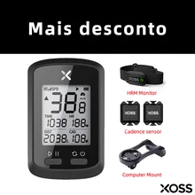 ciclocomputador gps Xoss g mais gps velocimetro bicicleta ciclo bicicleta do computador sem fio gps velocímetro à prova dwireless água bicicleta de estrada mtb ciclo ciclo computador com gps