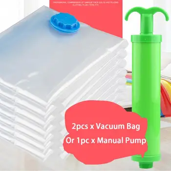 

Waterproof Vacuum Bag Portable Zip Lock Compression Sack Storage Pouch Sealed Reusable Space Saving Vacuum Bag For Clothes