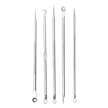

5pcs Blackhead Comedones Acne Pimple Blackhead Remover Tool Acne Needles For Face Skin Care Tool Needles Pore Cleaner