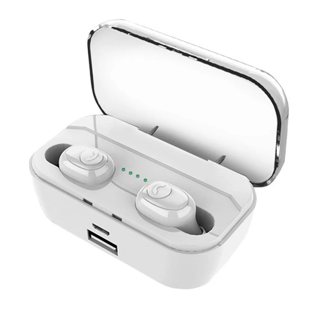 G6s binaural white G6S tws оригинальные беспроводные наушники Bluetooth 5,0 наушники гарнитура HIFI 8D стерео спортивные наушники с 3500 мАч зарядная коробка светодиодный - Цвет: G6s binaural white
