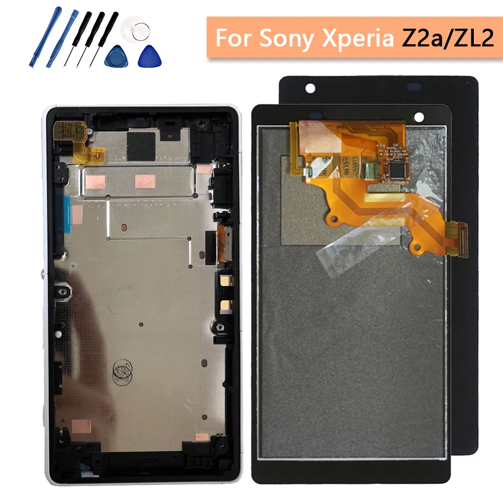 Новый 5 0 &quotЖК дисплей для Sony Xperia Z2a Z2 a дигитайзер сенсорный экран в сборе с рамкой
