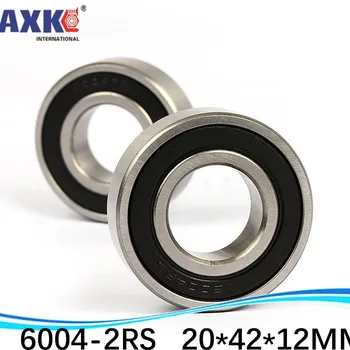 

(1pcs) High quality deep groove ball bearing double rubber sealing cover 6004-2RS 20*42*12 mm