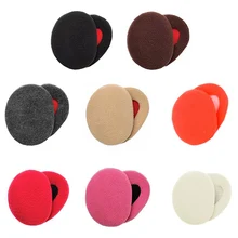 2 шт./пара для взрослых унисекс зимние Утепленные Хлопковые Штаны Earbags длинная узкая юбка грелки уха сплошной Цвет с леопардовым принтом ветрозащитные наушники 8 цветов