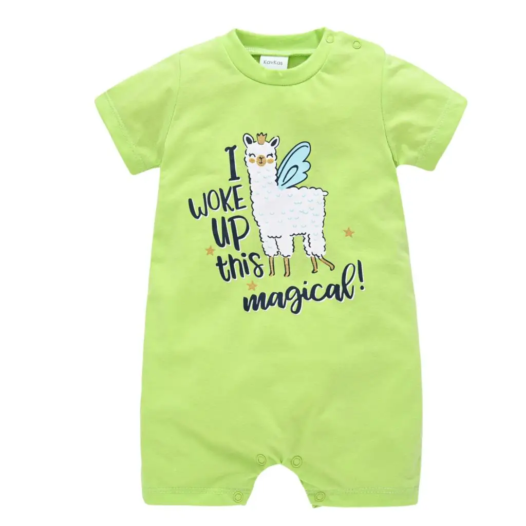 

Cartoon Alpaca ropa bebe infant baby rompers Baby Girl Clothes 100% Cotton Unicorn Overalls bebe fille Newborn Baby Onesie