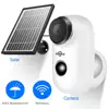 Hiseeu 1080P Wireless Rechargeable Battery IP Camera with Solar Panel Outdoor Weatherproof Home Security Camera Wifi PIR Motion 1