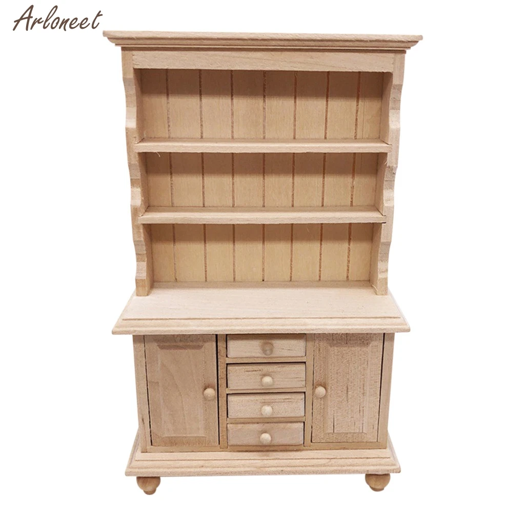 1:12 Dollhouse Furniture Miniature Bookshelf Living Room Kids Pretend Play Toy Decoration Miniature Dolls Simulation Home Toy - Цвет: D