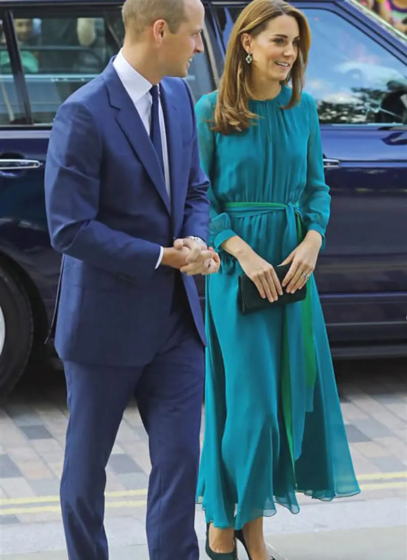 Новое платье принцессы Kate голубое однотонное женское платье Модные платья с длинными рукавами и круглым вырезом A1117