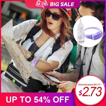 

Silicone Wristband Sanitizer Bracelet dispenser Soap Disinfectant Dispensador Wristband Hand With Squeeze Bottle dropshipping