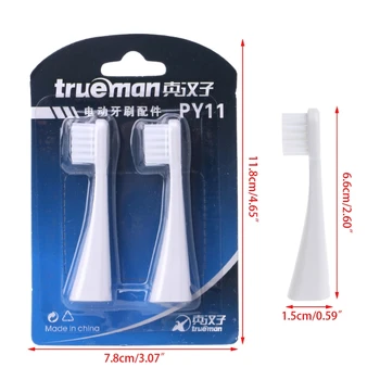 

2Pcs Electric Toothbrush Heads Soft Bristle Replacement Tooth Brush for ES-228 X7JA