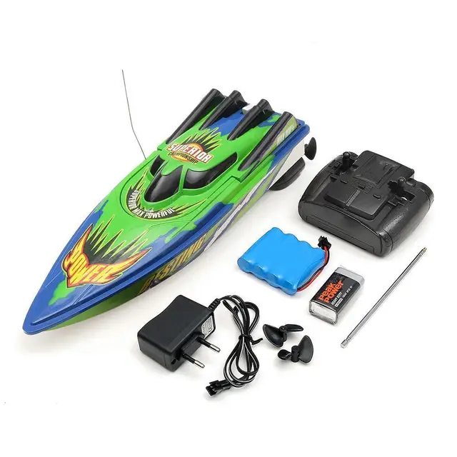 Boat 5-8km/h High Speed Racing Rechargeable Batteries Remote Control Boat for Children Toys Kids Christmas Gifts 33x11x9cm 4