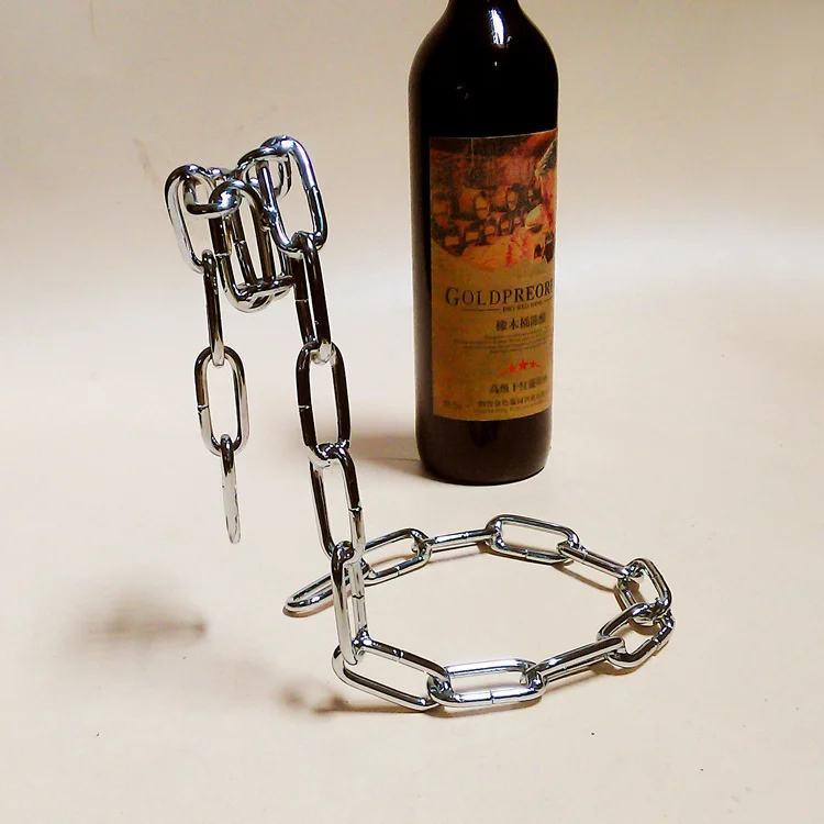 Porte bouteille chaîne - Décoration