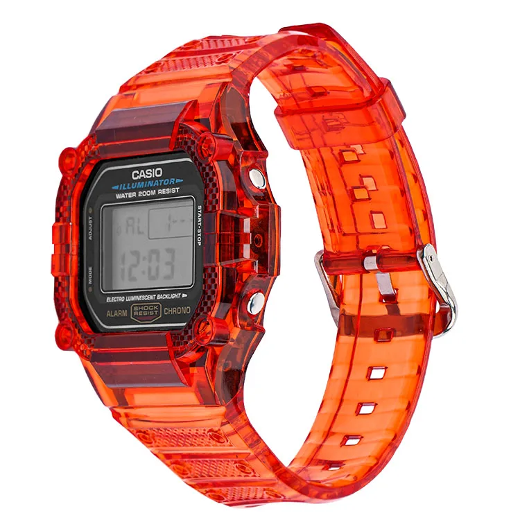 Watch Band Strap For Casio DW5600 GW-5610 Bracelet Watchband Cover Resin Wristband Screen Protectors Case for G-SHOCK Wrist band 