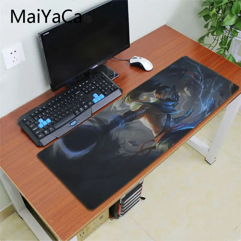 MaiYaCa Последняя Битва Yasuo коврик для мышки в стиле аниме большая акция Россия игровой коврик для мыши xl клавиатура ноутбук ПК ноутбук Настольный коврик - Цвет: Lock Edge 40X90cm
