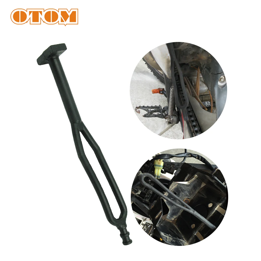 OTOM 2 шт. универсальная боковая подставка для мотоцикла резиновый ремешок
