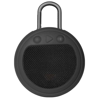 

Silicone Stand Up Carrying Case Cover for JBL CLIP 3 Bluetooth Speaker Protective Portable Case Cover(Black)