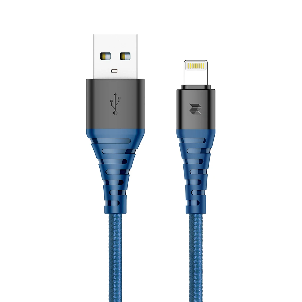 Синий Usb-кабель для iPhone кабель XS Max XR X 8 7 Plus 6 5 S Кабели быстрой зарядки мобильный провод для зарядного устройства провод передачи данных для iOS - Цвет: Синий