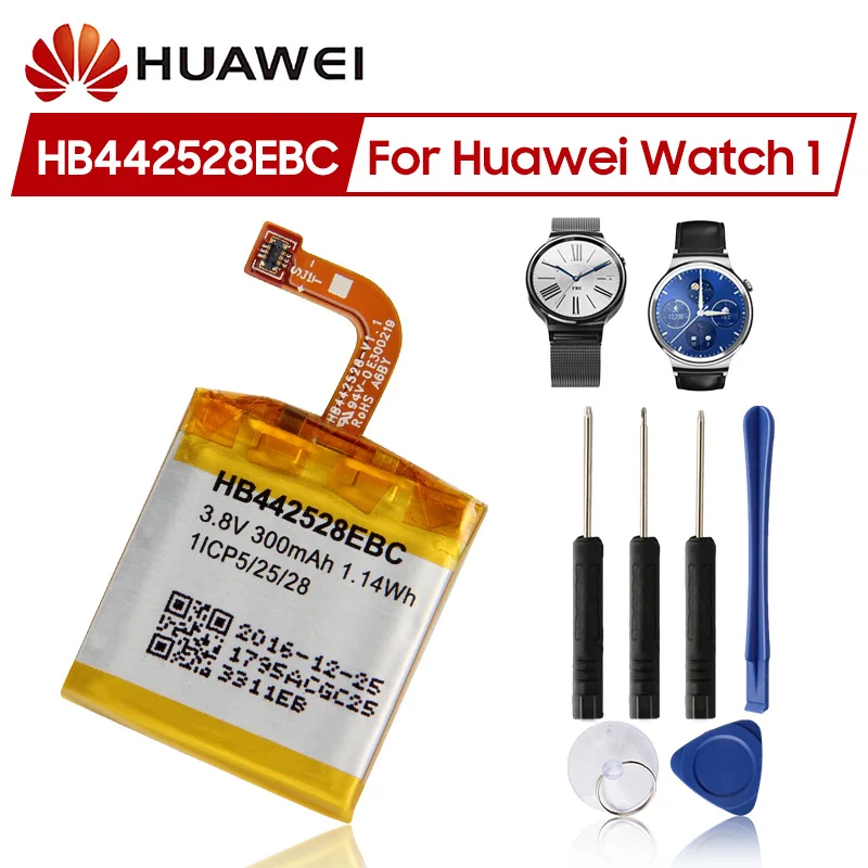 Оригинальный запасной аккумулятор Huawei HB442528EBC для Watch 1 300 мАч новый оригинальный