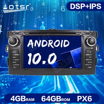 

Android 10.0 PX6 4GB+64GB DSP Car GPS Navigation Multimedia for Toyota Auris 2006-2012 Auto Stereo Head Unit Radio Tape Recorder