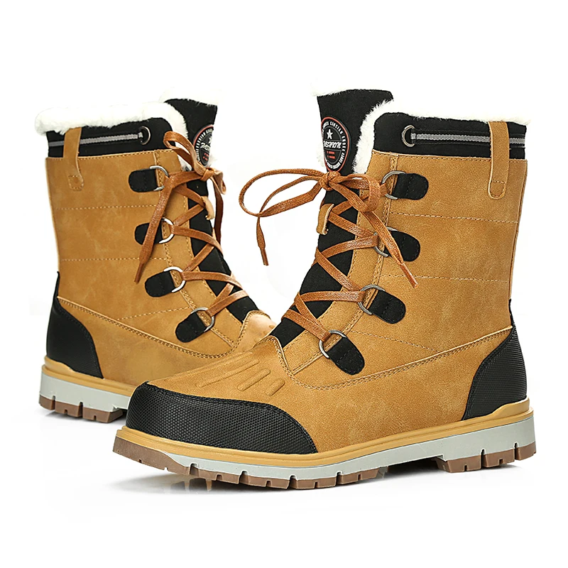 

New cross-border standard European and American yard high-quality cotton boots for men men snow boots winter boots