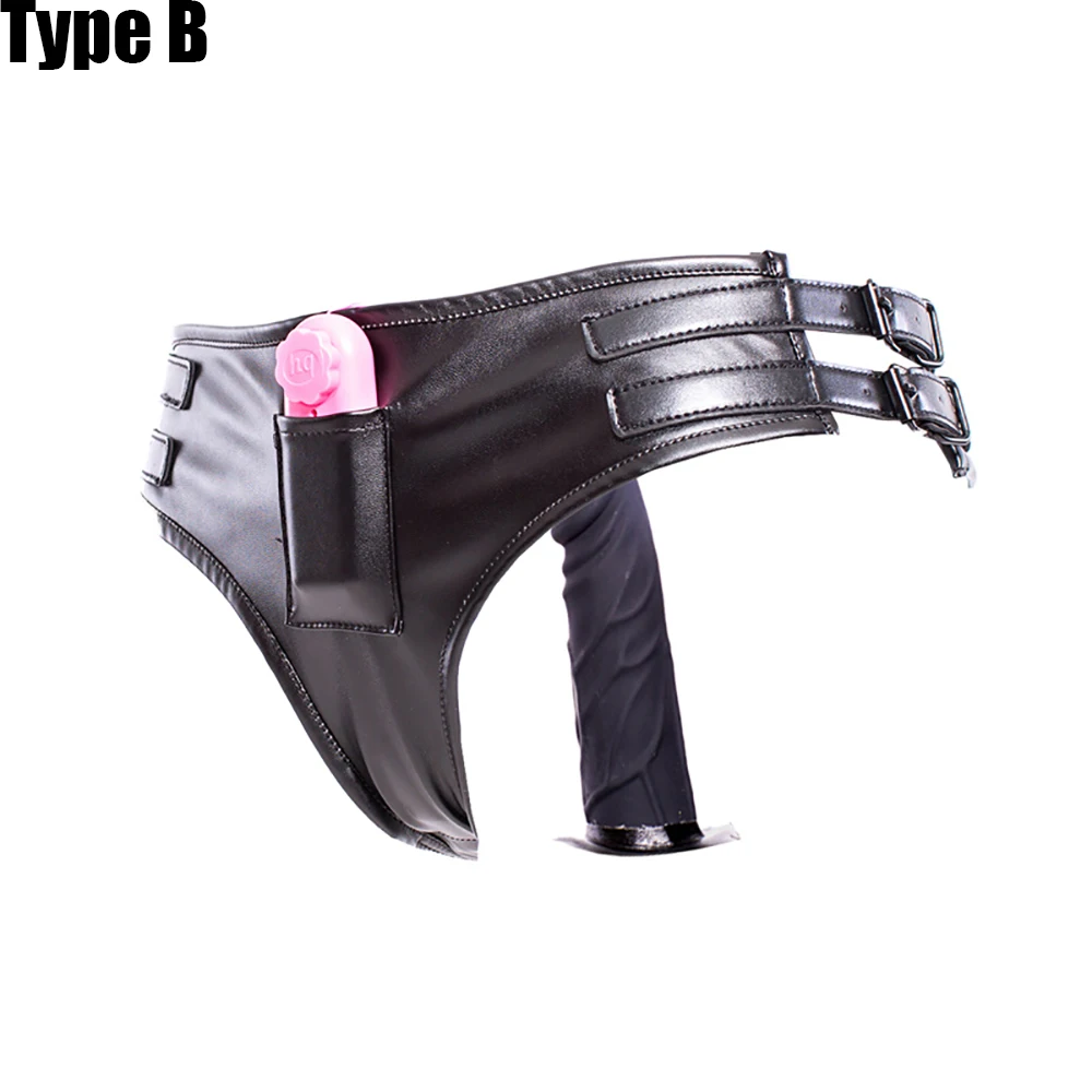 Penis Leather Pants Men And Women Self Use Masturbation Panties Vaginal Plug Anal Plug Thrusting Flirting Tool Adult Sex Toy