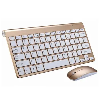 

Thin and Light Waterproof 2.4g Wireless Silent Keyboard and Mouse Combo Set for PC Computer Smart TV
