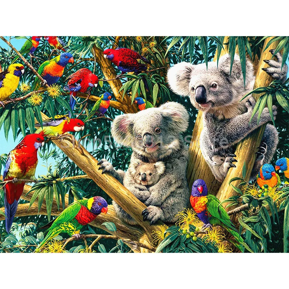 

Full Square Diamond Painting Koala Animal Home Decoration Embroidery Picture Handcraft Mosaic Art Kit