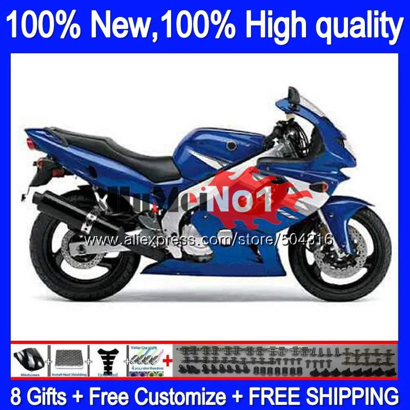YZF 600R для YAMAHA Thundercat YZF-600R 39MC. 62 в холодных синих тонах, YZF600R 2002 2003 2004 2005 2006 2007 96 02 03 04 05 06 07 обтекатель
