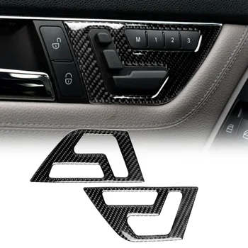 

New Arrival High Quality Carbon Fiber Inner Door Handle Cover Trim For Mercedes-Benz C Class W204 07-13