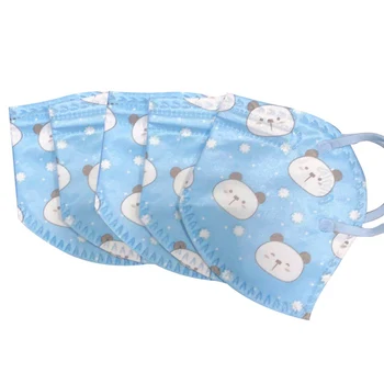 

5PCS/Pack Cartoon Printed Disposable Mouth Mask Non-woven Children Kids Dust Windproof Mouth Mask For 5-12Y