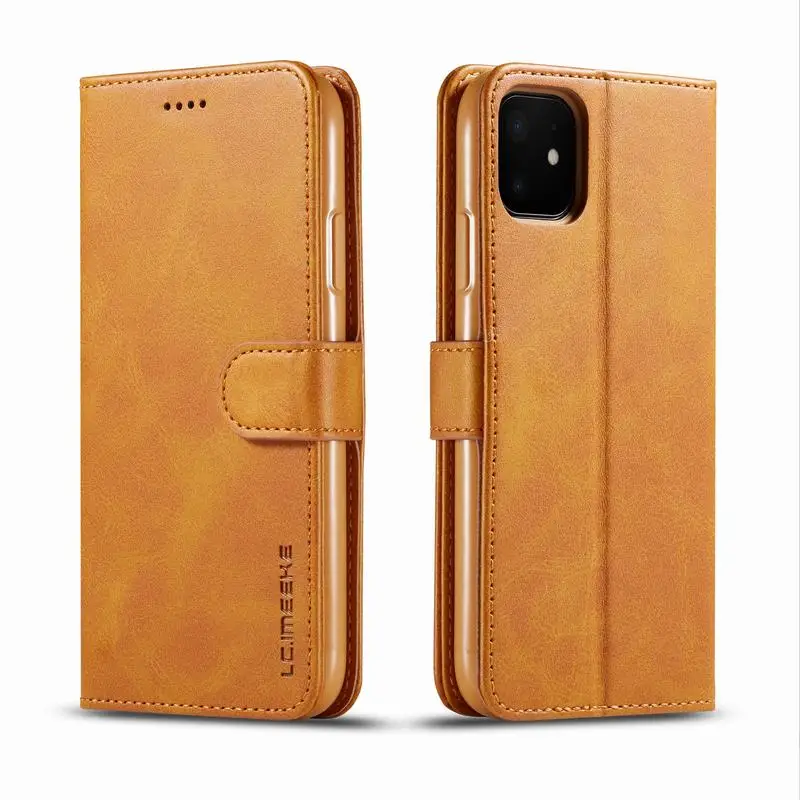 Yellow Чехол-кошелек для iPhone 11 Pro, чехол-книжка, кожаный чехол для iPhone 11 Pro Max, роскошный чехол-книжка для телефона iPhone 11, чехлы - Цвет: Yellow