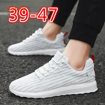 

Summer men's breathable flying weaving casual tide deodorant autumn middle-aged dad running shoes large size cross-border