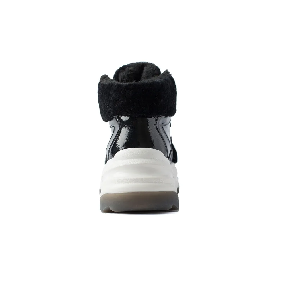 ASUMER/ г., популярная Зимняя обувь женские зимние ботинки обувь из натуральной кожи на толстом меху теплая обувь на плоской платформе женские ботильоны