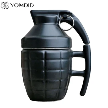 

Creative Grenade Coffee Mugs Practical Water cup with Lid Artificial Funny Gifts Granada Eco-Friendly creativa taza de cafe