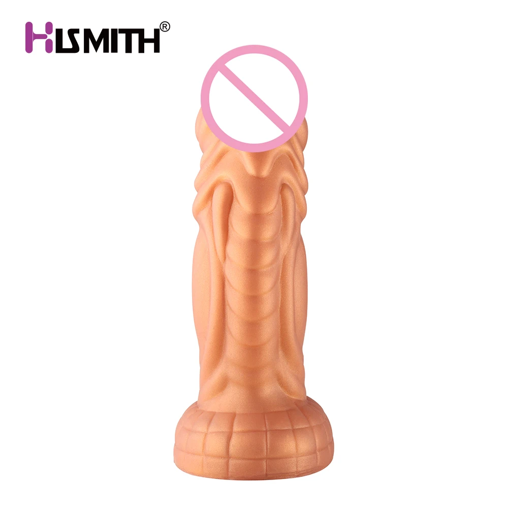 Hismith 8 25 "слегка изогнутый силиконовый фаллоимитатор микро-система для