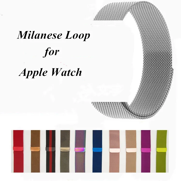 

Milanese Loop Stainless Steel Stap for iWatch Band 40mm 44mm 38mm 42mm Link Bracelet Band for Apple Watch 4 3 2 1