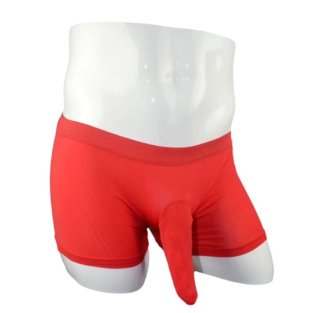 Удобные мужские сексуальные боксеры из вискозы с мешочком для пениса трусы