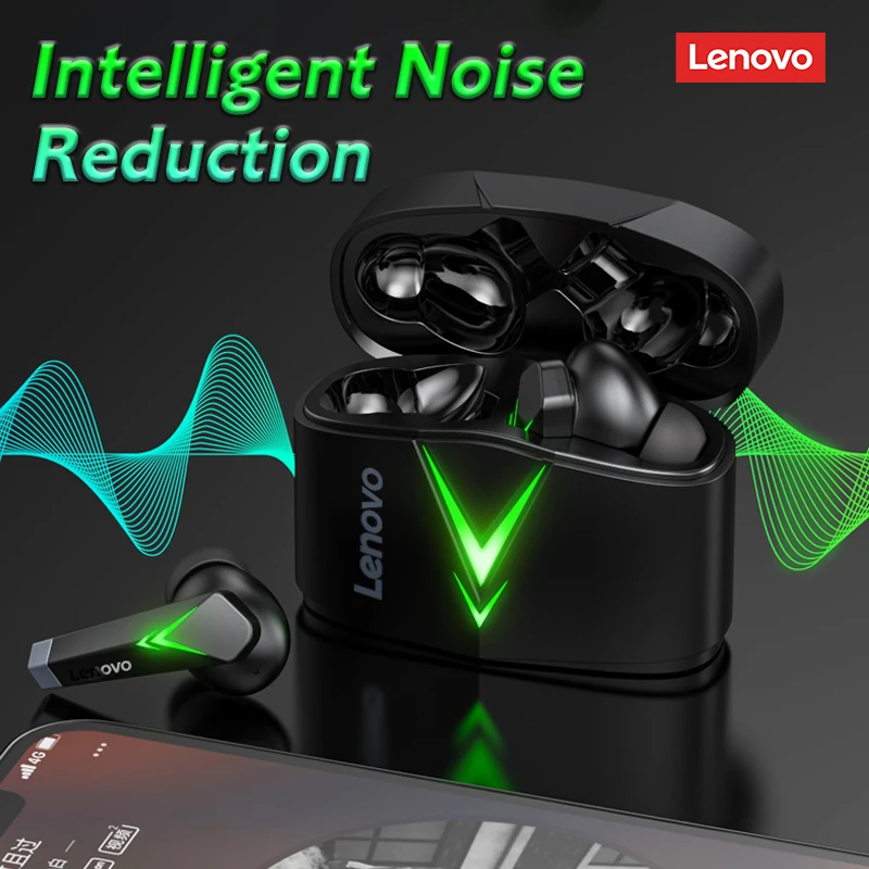 Lenovo LP6 Wireless Earphone TWS Gaming Earbuds Bluetooth 5.0 Game Low  Latency