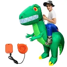 Милый надувной костюм динозавра для взрослых и детей; одежда для костюмированной вечеринки; комбинезон для маскарада; Бальные платья для выступлений; аксессуары для костюмированной вечеринки