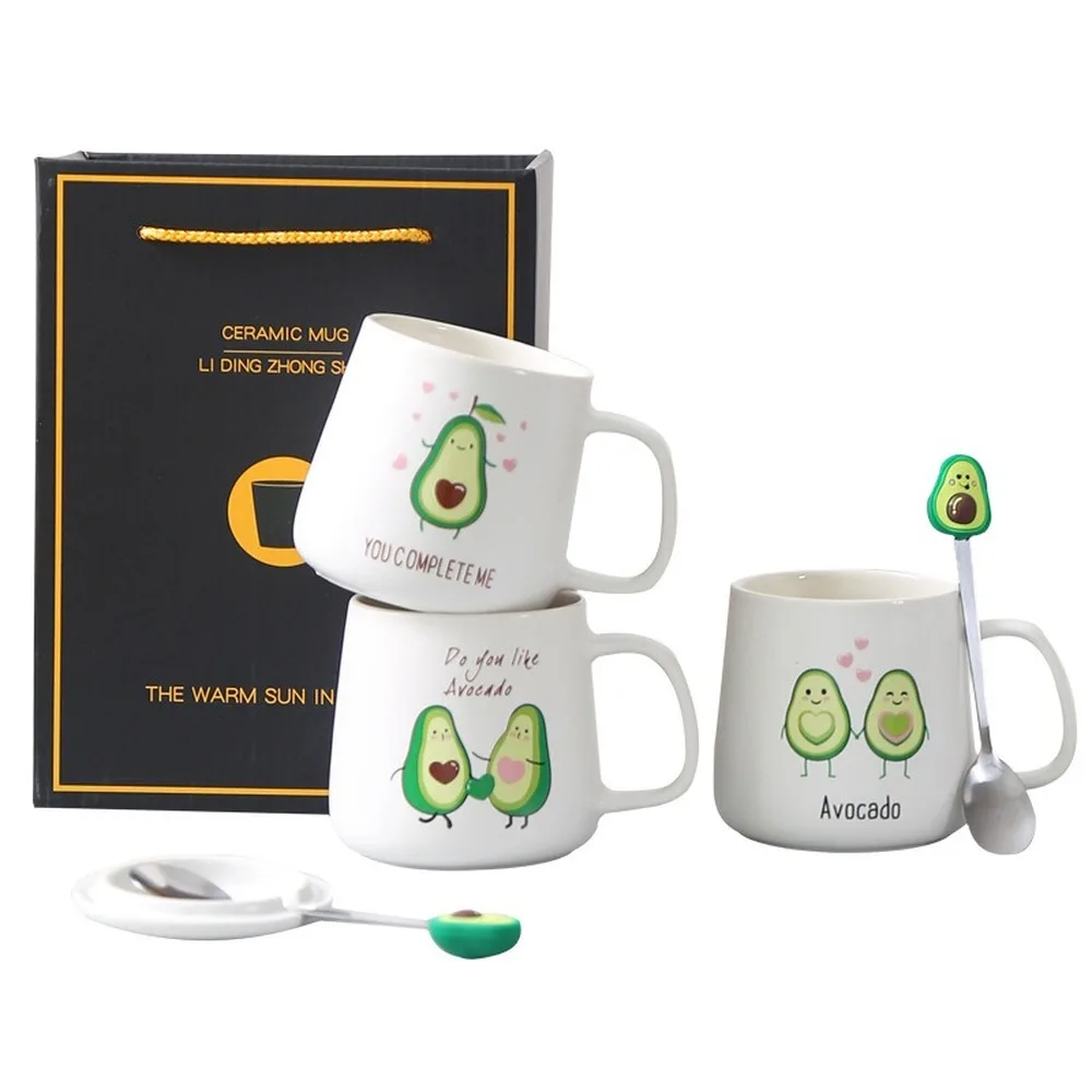 One Product Dropshipping Mug with Lid Spoon Creative Ceramic Household Cup Custom Gift Cup Coffee Mugs With All|Mugs| - AliExpress