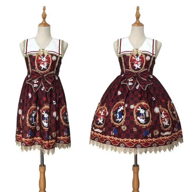 Короткая юбка в стиле Лолиты с рисунком рыбьей кости; милые юбки для девочек; регулируемая юбка-американка; N84D