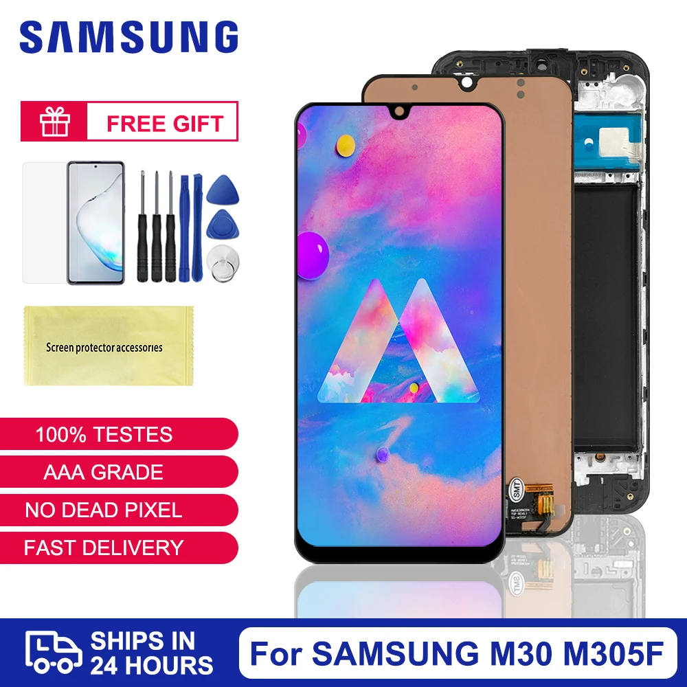 TFT High Quality Samsung Galaxy M30 LCD Display Touch Screen Digitizer Assembly For Galaxy M30