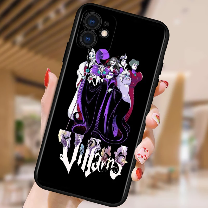 apple 13 pro case Phone Case For Apple iPhone 14 13 12 11 SE 2020 XS XR X 7 8 6 mini Plus Pro MAX Disney villains combo Black Silicone Cover case iphone 13 pro 