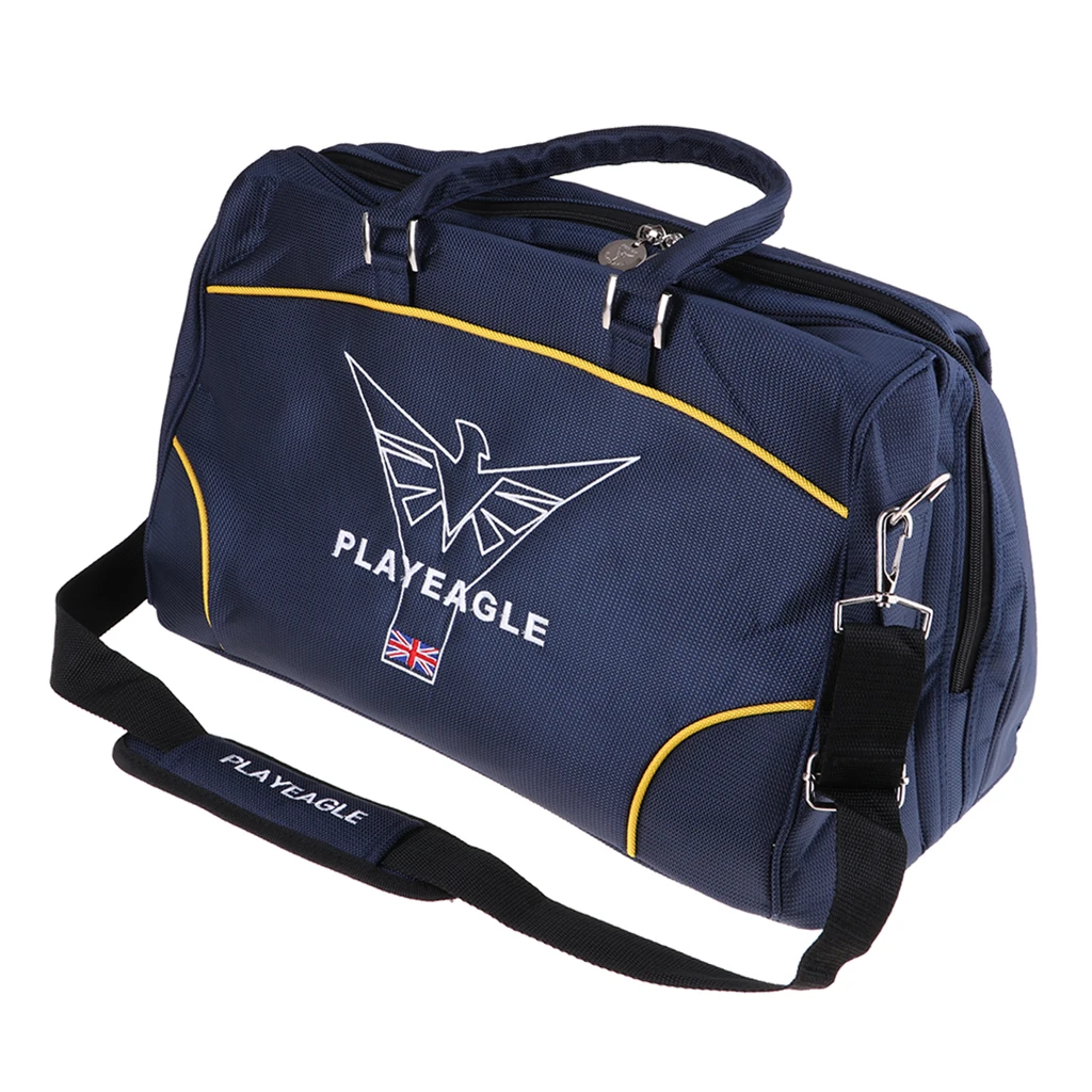 Waterproof Golf Bags Golf Club Boston Bag Deluxe Golf Clothing & Shoes Storage Case with Separate Shoes Area 