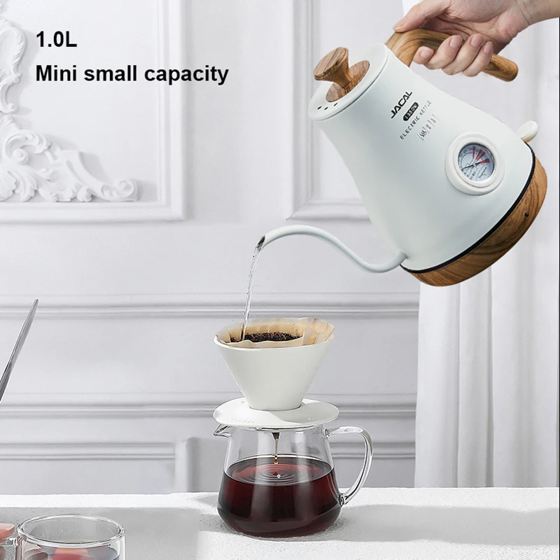 110V/220V Electric Kettle Hand Brew Coffee Pot Gooseneck Kettle Slender  Mouth Pot Temperature Control Water Jug Teapot 1000W - AliExpress