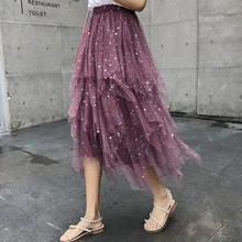 MRMT брендовая Летняя женская юбка, необычная юбка с пятиконечной звездой для женщин, однотонная трикотажная юбка