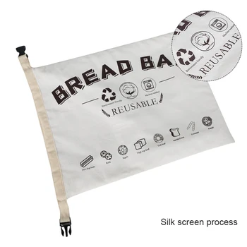 

Party Easy Clean Fresh Keeping For Loaf Baguette Home Reusable Pouch Food Storage Bread Bag Gift Packaging Grocery Cotton Linen