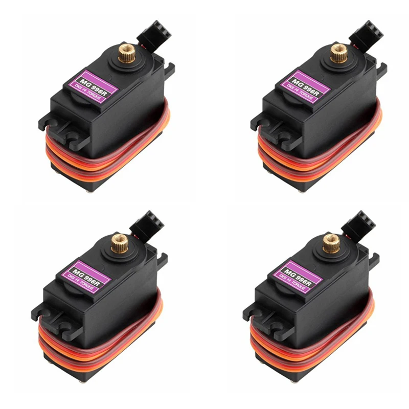 4 pièces 13kg 15kg Servos en métal numérique MG995 MG996 MG996R servomoteur en métal pour Futaba JR voiture RC hélicoptère bateau bricolage jouets