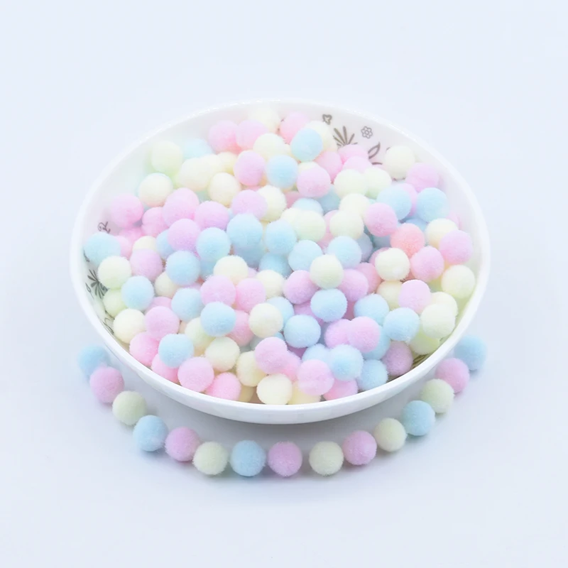 8mm 101325 600pcs Светильник, желтый, розовый, голубой помпон, меховые шарики, сделай сам, мягкие помпоны, помпоны для рукоделия, Свадебный декор, клей на ткани, аксессуары, 8 мм до 30 мм - Цвет: 8mm 101325 600pcs